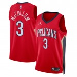 Maillot NBA New Orleans Pelicans CJ Mccollum 3 Jordan 2022-23 Statement Edition Rouge Swingman - Homme